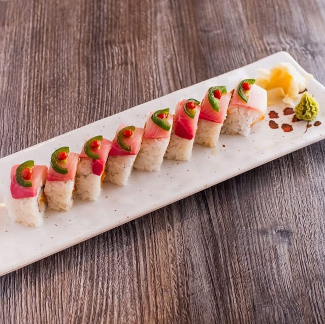 Yellowtail (Hamachi) Roll.